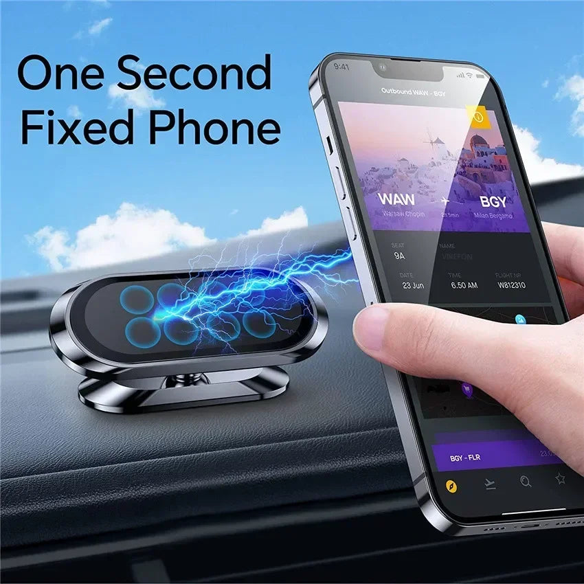 VIKEFON 1080° Rotation Foldable Car Magnetic Phone Holder Universal Air Vent Mount GPS for Iphone Samsung in Car Phone Stand